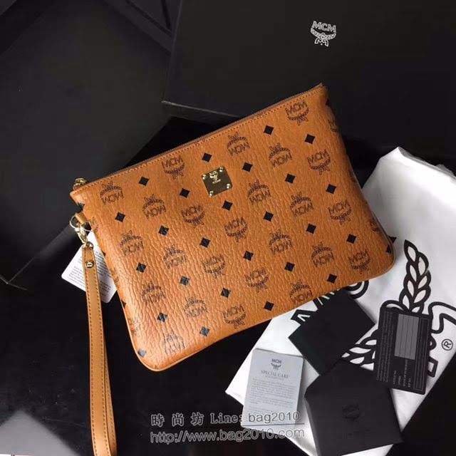 MCM手包 原單 2153 MCMSTARP經典簡約手拿包 配手拎帶子 MCM女包 手拿包  mdmc1381